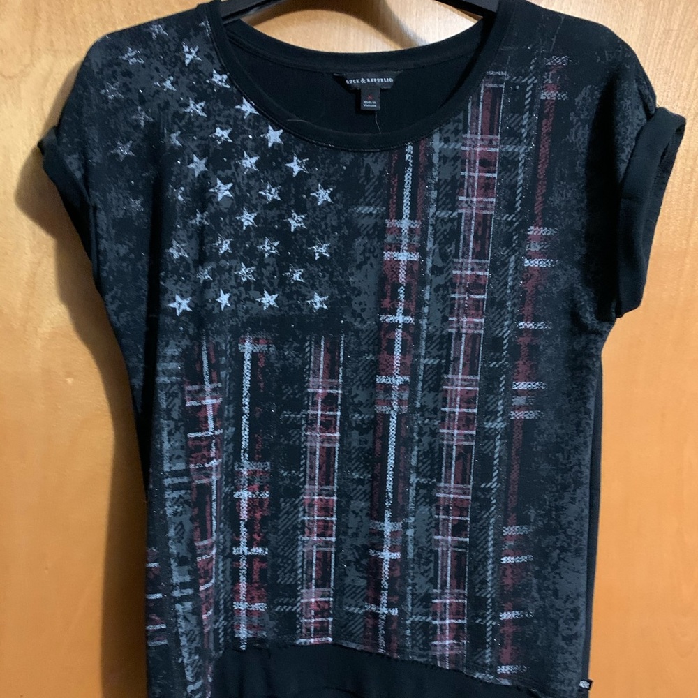 Detailed patriotic T-shirt